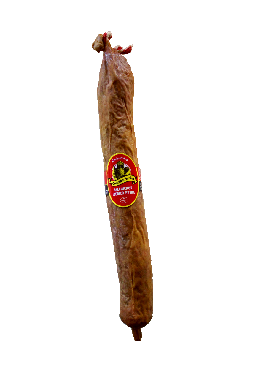 salchichon iberico cebo extra png