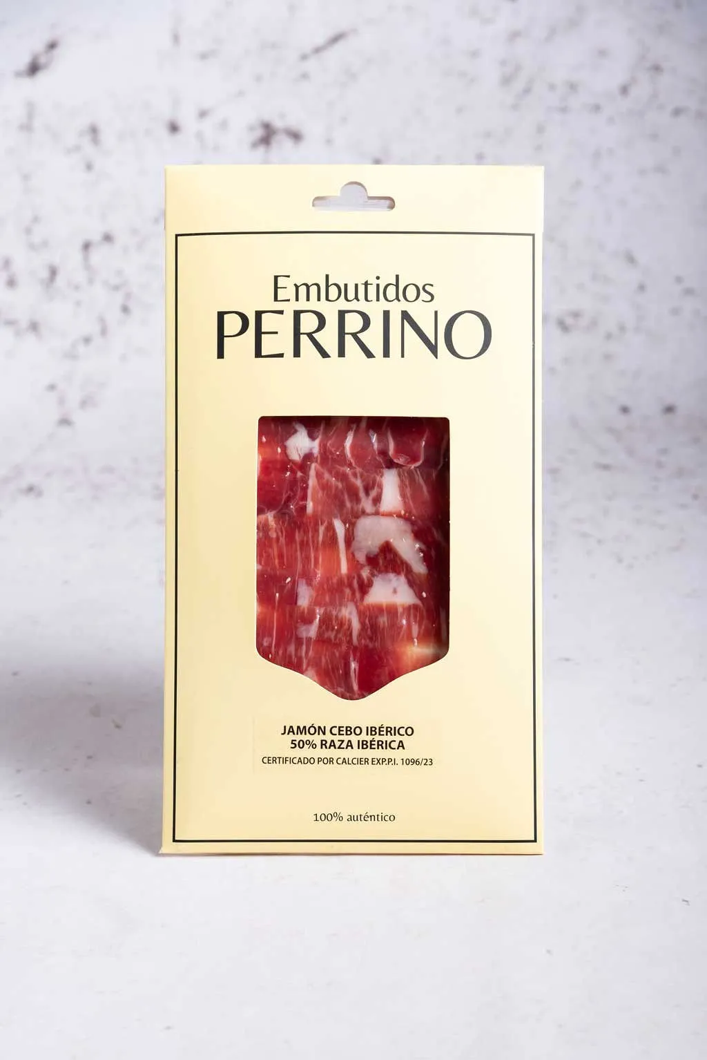 Jamón de Cebo ibérico 50% Raza ibérica Sobre Loncheado